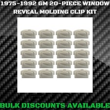1975-1984 Cadillac Deville Glass Window Windshield Molding Trim Reveal Clips GM picture