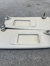 01-15 BMW X1 E84 RH LH Left Right Sun Visor Set Grey Vinyl 7252053 picture