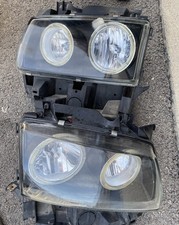 Volkswagen Eurovan Pair Headlights 96-03 Black DEPO Afternarket picture