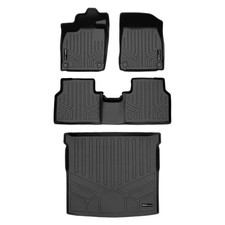 SMARTLINER SA0619/B0619/D0619 Front/Rear BLACK Floor Liners for VW ID.4 picture