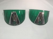 Pair Green Headlight Visors (Plastic, Fits 7'' Headlamps) picture