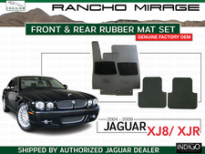 Jaguar OEM XJ8 XJR 04-09 Rubber Floor Mat Set Front & Rear C2C7368 C2C7369 SWB picture