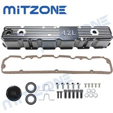 Aluminum Valve Cover w/ Gasket & Bolt & Oil Cap for 1981-1986 Jeep CJ7 4.2L picture