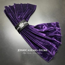 4x JDM Junction Produce Purple Pleuche VIP Car Curtains Window Shade Valance 60S picture