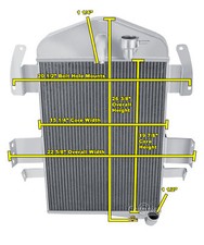 Kool Champion 3 Row All Aluminum Radiator for 1934 Chevrolet Master #CC34-6 picture
