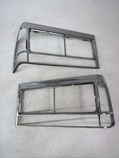 1980-1989 Cadillac Fleetwood Deville Left & Right Headlight Head Light Bezel SET picture