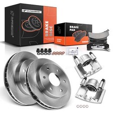 A-Premium 8x Front Disc Brake Rotor & Pad + Caliper for Chevy Tahoe GMC Cadillac picture