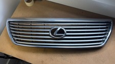 04-06 Lexus LS430 Front Upper Bumper Grille Grill Chrome w/ Emblem OEM Good Cond picture