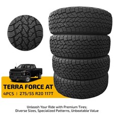 4 Tires 275/55R20 117T TERRA FORCE AT All Season All-Terrain & Fuel Efficient picture