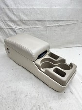 97-05 Buick Century Center Console Beige Leather Armrest Lid w/ Cup Holder OEM picture