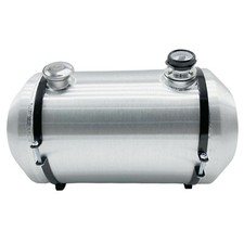 12x22'' 10 5/8 Gallons 1/4 NPT Spun Aluminum End Fill Fuel Tank W/Gauge picture