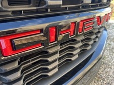 3D Front Grille Letters For Silverado 1500 Emblem Badge Red 2019-2021 Adhesive picture