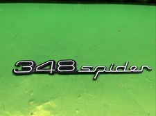 1993-95 Ferrari 348 Spider OEM Rear Badge Script Emblem NICE picture