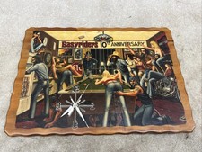 EASYRIDERS 10 ANNIERSAY CLOCK  OLD SCHOOL BIKE BAR  HARLEY DAVIDSON 1974 picture