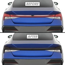 FOR 2021-2026 Hyundai Elantra Tail Light Cutout SMOKE Precut Vinyl Tint Overlays picture