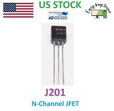 10PCS Genuine FairChild J201 JFET N-Channel 50 mA 40V TO-92 Transistor W/Trackin picture