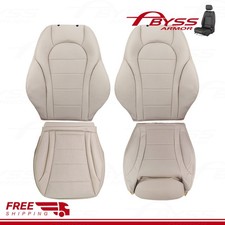For 2015-21 Mercedes-Benz C300 C-Class Front Bottom Top Leather Seat Cover Beige picture