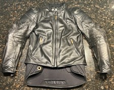 Vintage Dainese Men’s Competition Leather Armored Motorcycle Jacket/Small (44) picture