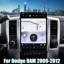 13.8-INCH Tesla Vertical Screen Car GPS Radio Android 13 For Dodge RAM 2008-2012 picture