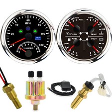 85mm GPS Speedometer 0-120MPH with Tachometer 0-8000RPM 4 in 1 Gauge with Sensor picture