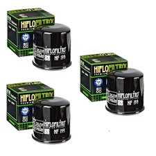 Hiflofiltro HF199 Oil Filter 3 Pack Polaris Hawkeye RZR XP Sportsman Scrambler picture