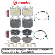 Front & Rear Brake Pad Set OE Brembo Ceramic +Sensor for BMW M550i xDrive picture