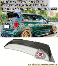 Fits 14-24 Mini Cooper F56 3dr Hatchback DAG-Style Roof Spoiler (Carbon) w/ FRP picture