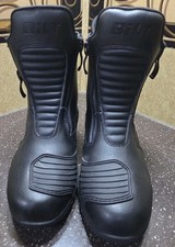 Black BILT  Pro Tourer Waterproof Motorcycle Riding Boots Size 38 USA SZ 7 Women picture
