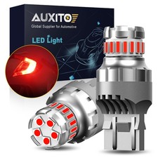 2x AUXITO Red 7443/7440 LED Turn Signal Parking Light Bulb No Hyper Flash Canbus picture