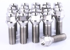 14x1.5 Titanium Lug Bolts 38mm Shank 20 pieces 6AL4V Aerospace Grade M14x1.5x38  picture