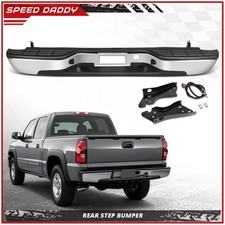 For 99-07 Chevy Silverado GMC Sierra 1500 2500 Chrome Complete Rear Step Bumper picture