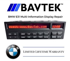 ✅BMW E31 MULTI INFORMATION DISPLAY MID OBC 840ci 850csi - PIXEL REPAIR SERVICE picture