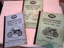 KTM Austria Vintage Motorcycle 1975/76 Spare Parts Manual Catalogue Books X3 picture