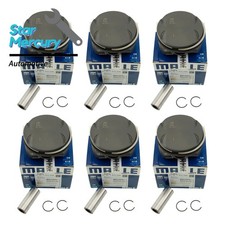 OEM MAHLE 6X Pistons & Rings Set For BMW E46 E39 E60 E83 E85 M54 B25 11257512526 picture