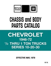 1946 - 1972 Chevrolet Truck LD Parts Catalog Book picture