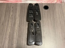2001-2007 Toyota Sequoia Window Switch Set Front and Rear Faux Carbon Fiber OEM picture