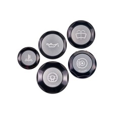 IAG Revolve Engine Bay Dress-Up Cap Kit for Subaru STI 2015-2021, Silver picture