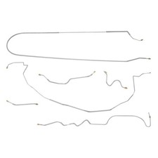 1963-65 Buick Riviera Complete Power Drum Brake Line Kit Set Tubes Stainless picture