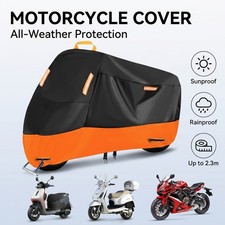 Waterproof Heavy Duty XXL Motorcycle Cover For Winter Outside Storage Snow Rain picture