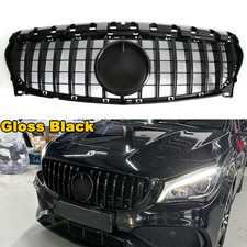 For 2013-2019 Mercedes Benz W117 CLA200 CLA250 Black Front Bumper Grill W/Emblem picture