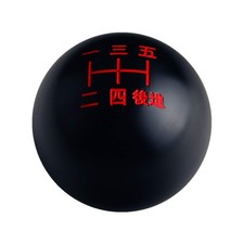 DEWHEL Black/Red Inlay Sphere 5 Speed Japanese Manual Shift Knob Weighted M12... picture