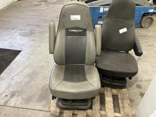 International LONESTAR GREY IMITATION LEATHER / LEATHER Air Ride Seat - Used picture