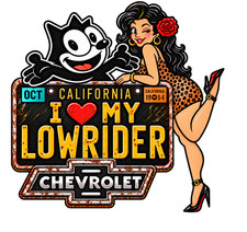 Lowrider Felix the Cat Carshow Sticker - 