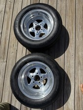 Two Weld Racing Wheels 15X10 Pro Star 5X4.5X10 3.5 Backspacing Aluminum Prostar picture