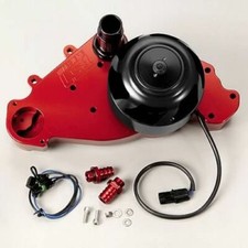 Meziere WP319R Water Pump Electric 55 GPM Billet Aluminum Red Anodized NEW picture