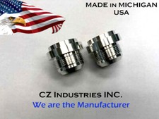 AN20, 20 AN MALE BILLET 6061T6 ALUMINUM WELD ON / WELD IN FITTING BUNG - QTY 2 picture