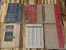 Vintage Ford Parts Catalog Manual Lot 6 Book 1944-1959 Car Truck FoMoCo Shop OEM picture