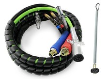 TORQUE 12ft 3 in 1 ABS & Air Power Line Hose Wrap 7 Way Electrical Cable with picture