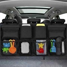 Car SUV Backseat Hanging Storage Organizer Box Hanging Folding Collapsible Caddy picture