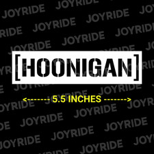 Hoonigan Bar Decal Sticker Ken Block Racing Drift Car Truck Gloss Vinyl JDM picture